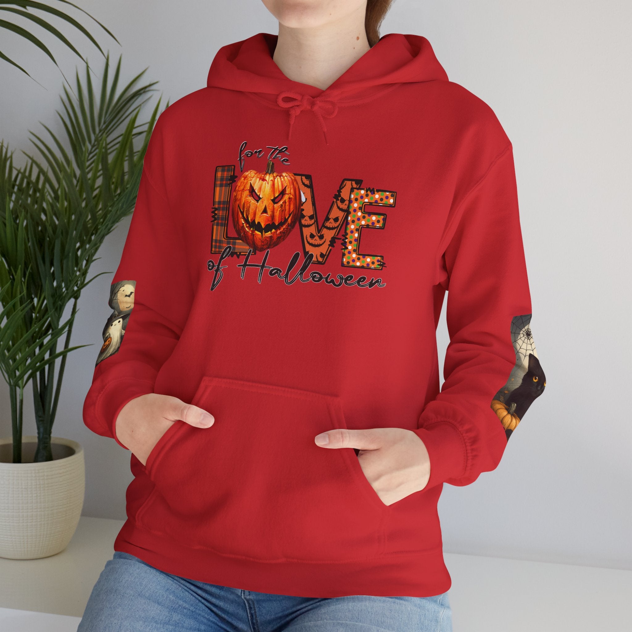 For the Love of Halloween Hoodie Sweatshirt Cozy Fall Style