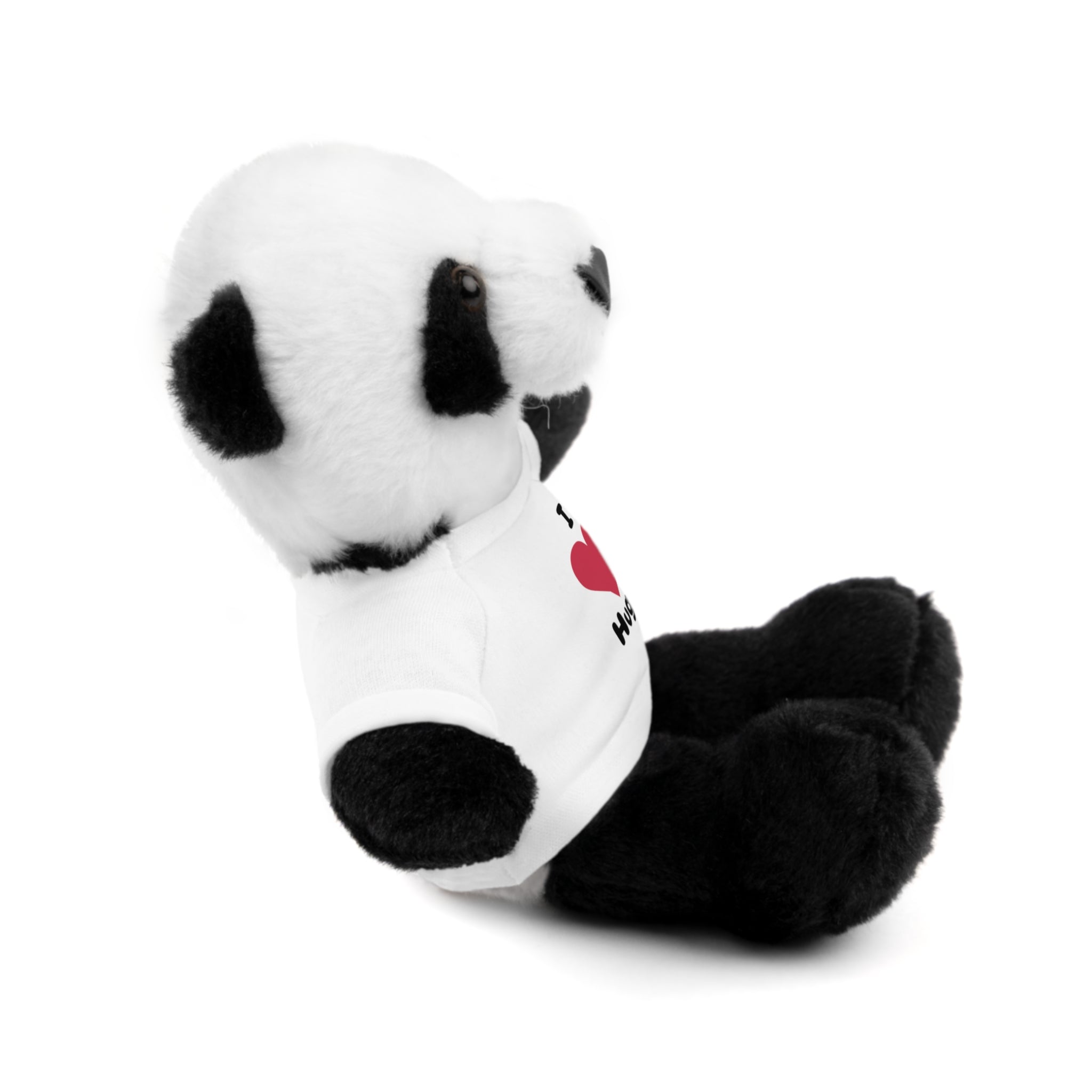 Stuffed Animal with T-shirt saying I heart Hugs