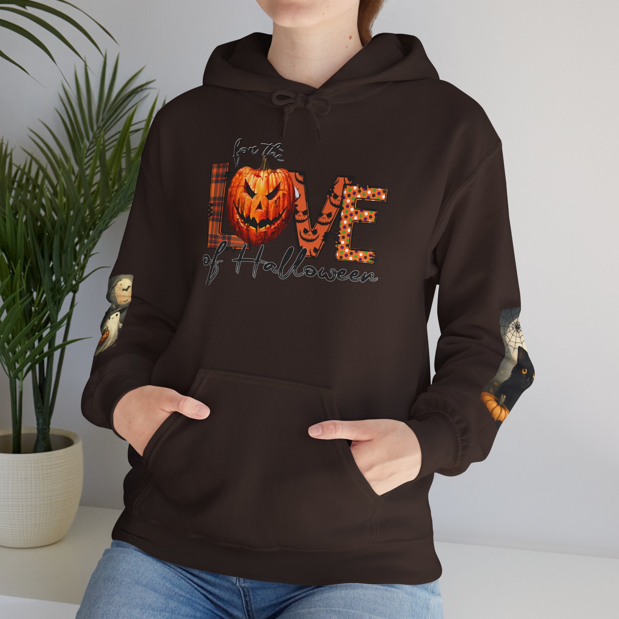 For the Love of Halloween Hoodie Sweatshirt Cozy Fall Style
