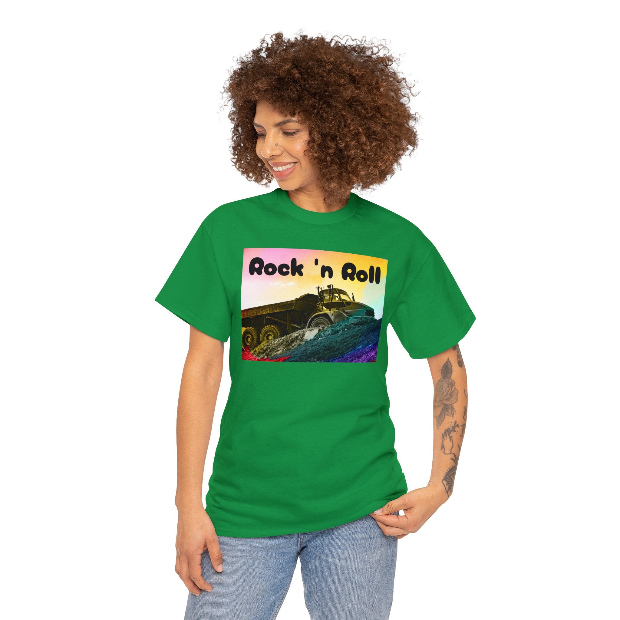 Rock 'n Roll Dump Truck T-shirt unisexe en coton lourd jusqu'à 5XL