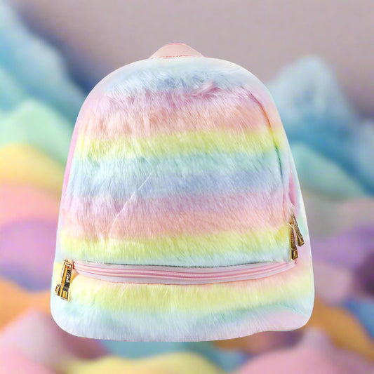 Child's Rainbow Unicorn Plush Backpack