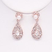 Rhinestone Luxury Necklace Earrings Jewelry Set