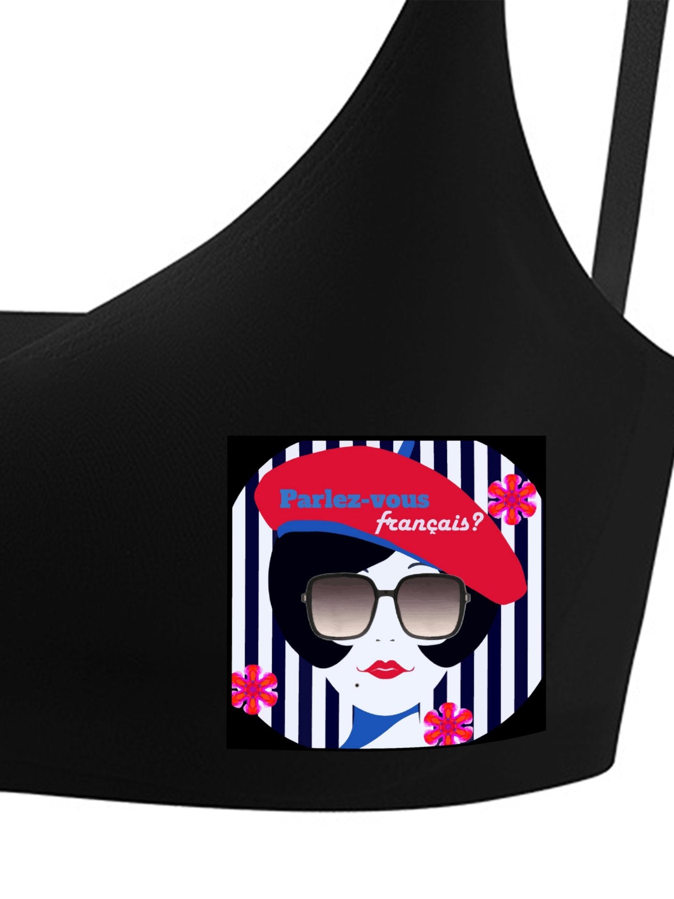 Parlez-vous Francais? French Girl Seamless Bra for Women (Front Printing)