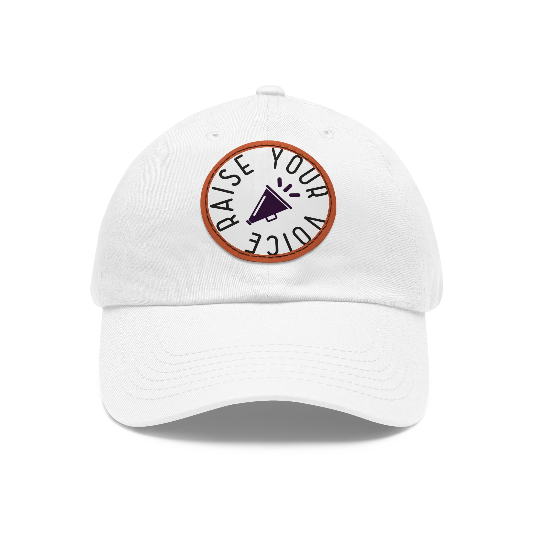 Raise Your Voice While you Still Can Dad Hat with Round Leather Patch - Shell Design Boutique