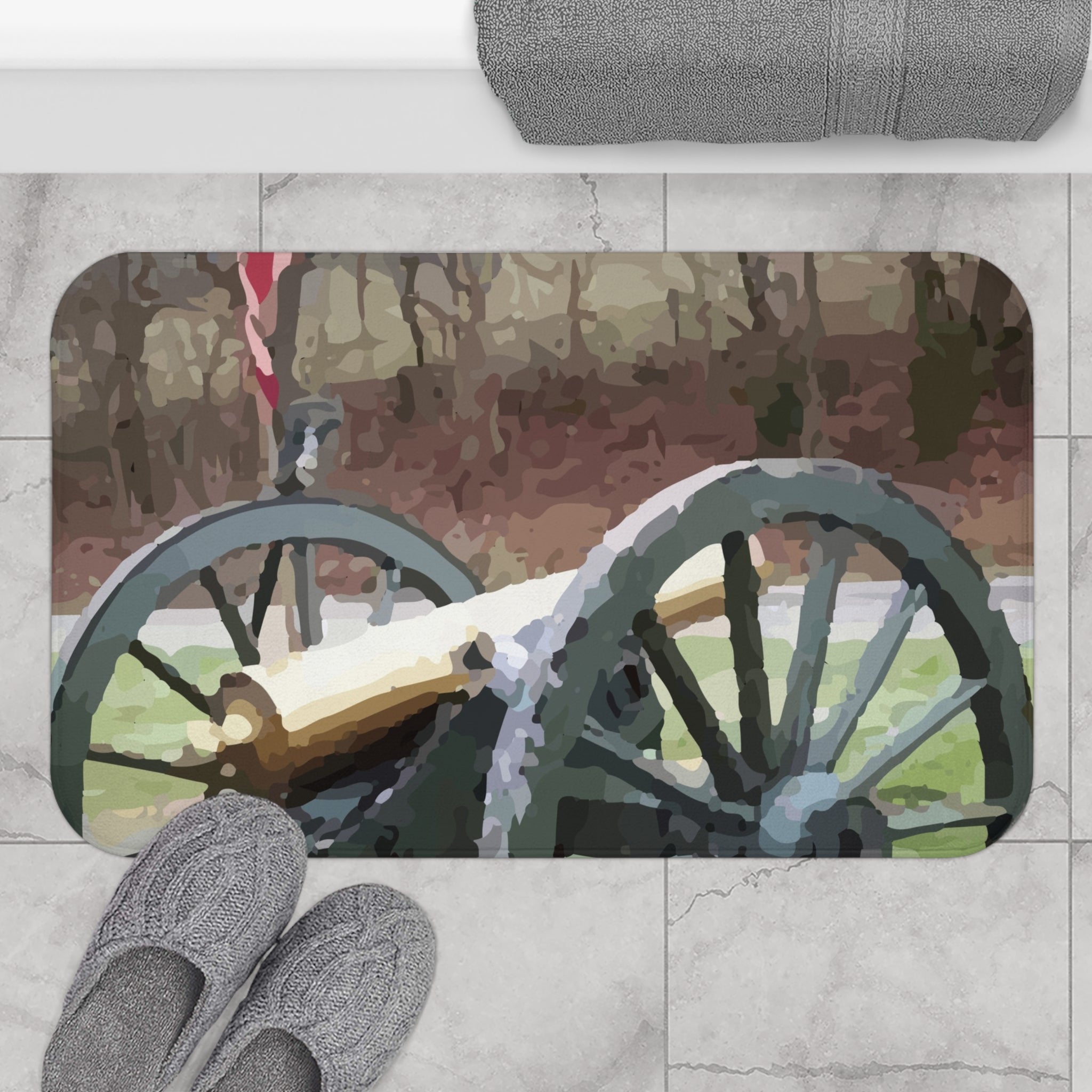 Civil War Reproduction Cannon Bath Mat