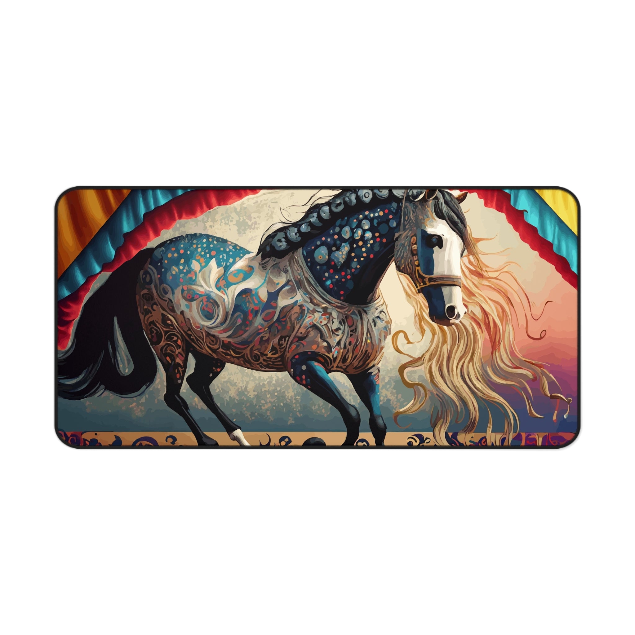 Bejeweled Horse Design Large Desk Mat