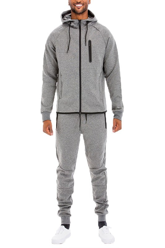 Men's Full Zip Sweat Pants Track Suit