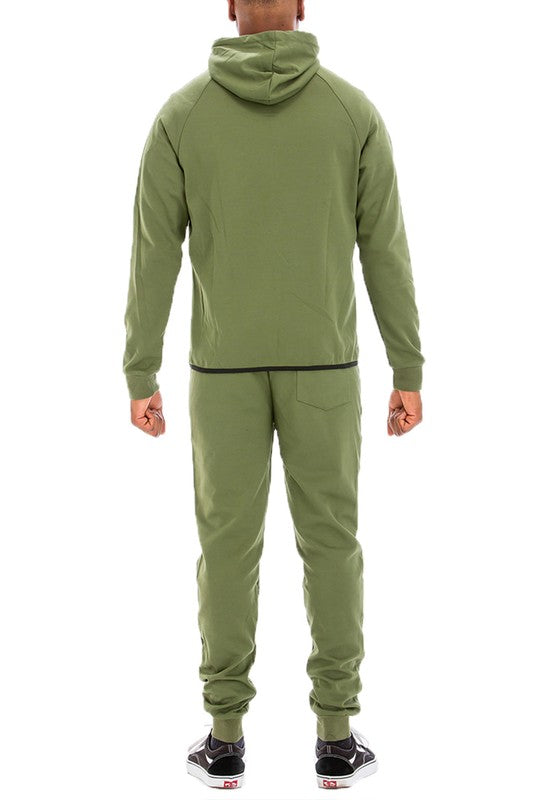 Men's Full Zip Sweat Pants Track Suit