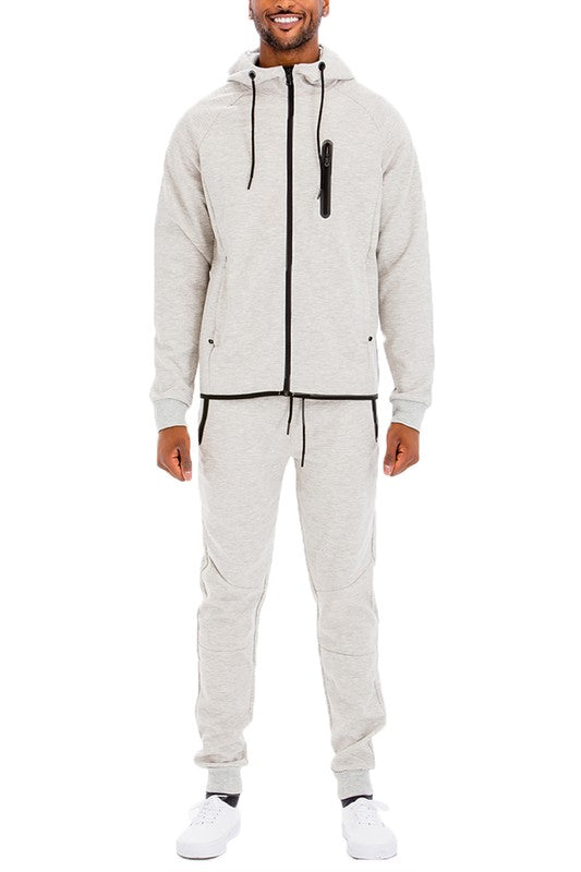 Men's Full Zip Sweat Pants Track Suit