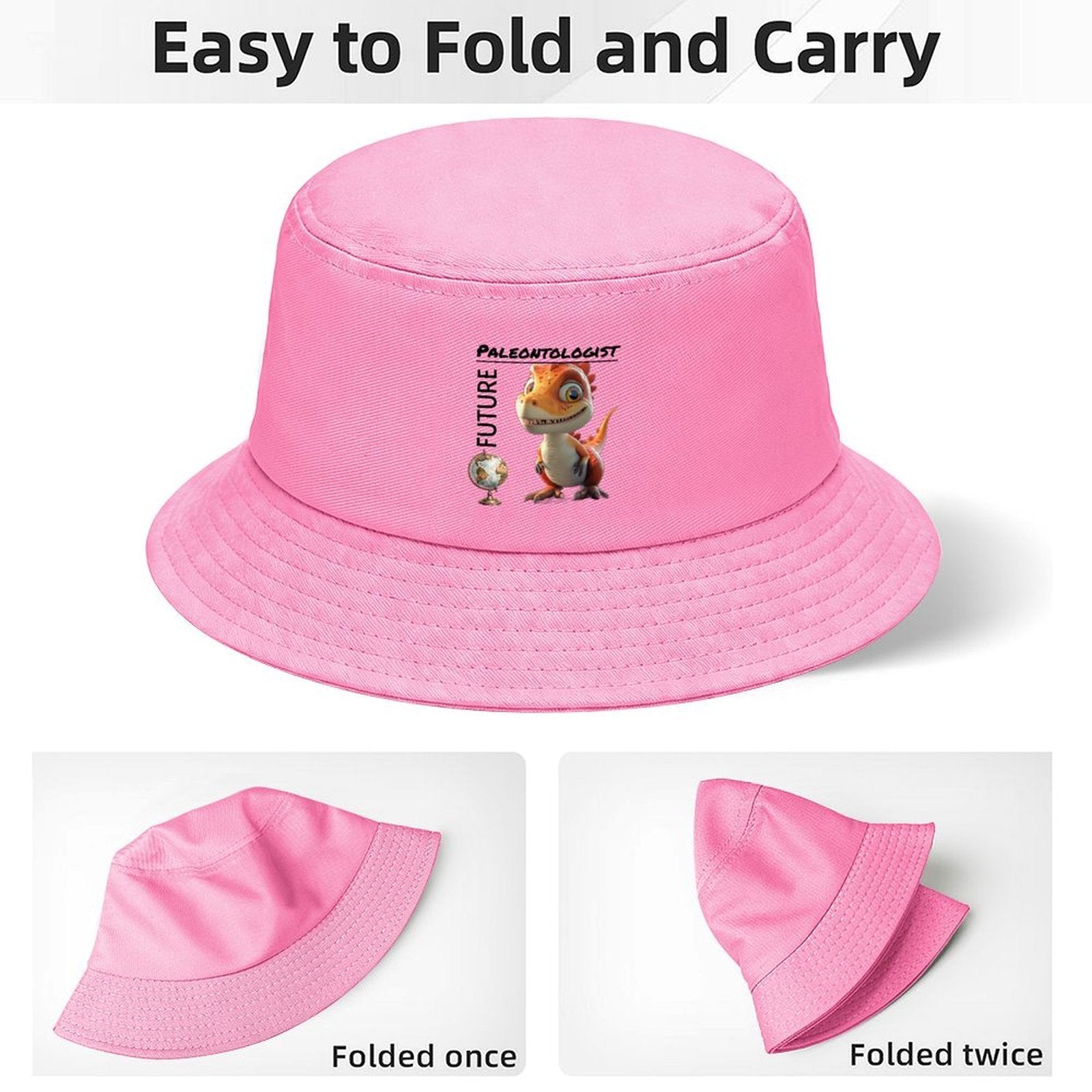 Future Paleontologist Dinosaur Design Kid's Bucket Hat | Ships from USA