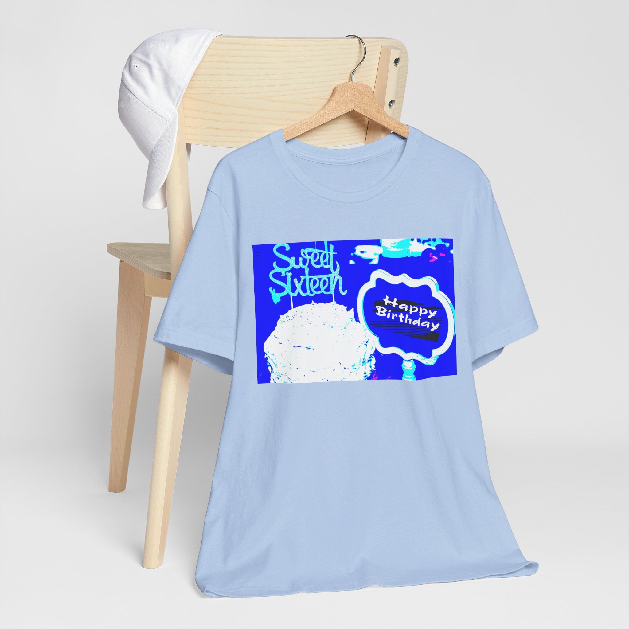 Happy Birthday Sweet Sixteen Jersey Short Sleeve T-shirt up to 3XL