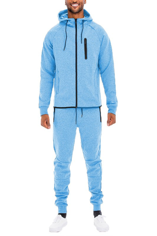 Men's Full Zip Sweat Pants Track Suit