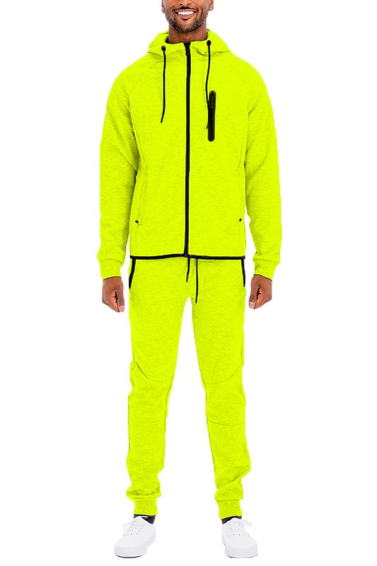 Men's Full Zip Sweat Pants Track Suit