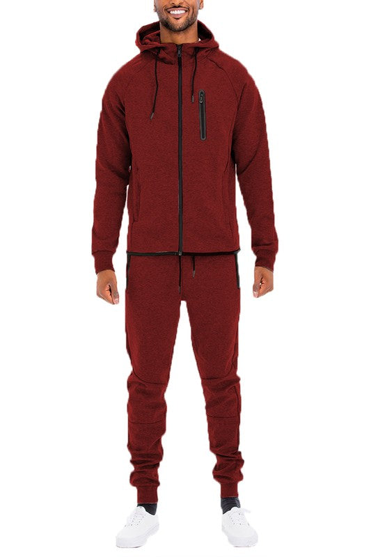 Men's Full Zip Sweat Pants Track Suit