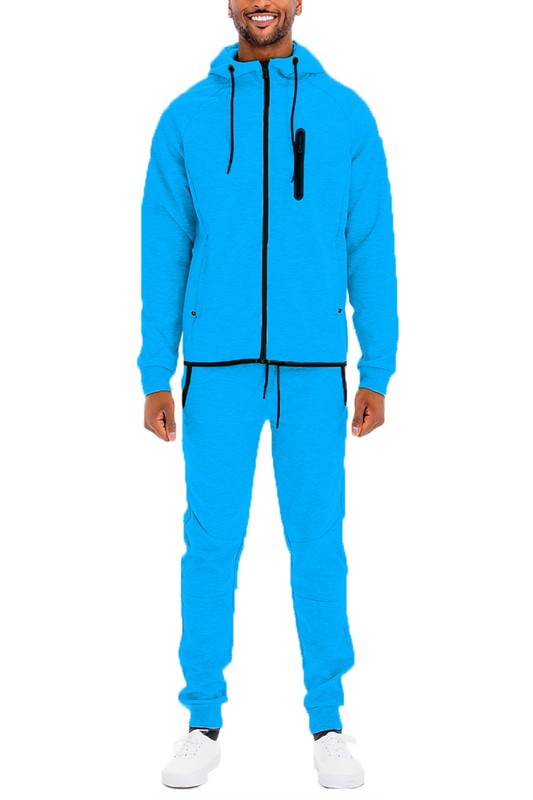 Men's Full Zip Sweat Pants Track Suit