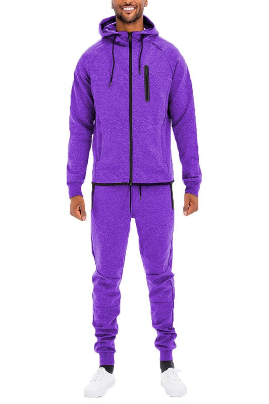 Men's Full Zip Sweat Pants Track Suit