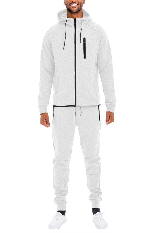 Men's Full Zip Sweat Pants Track Suit