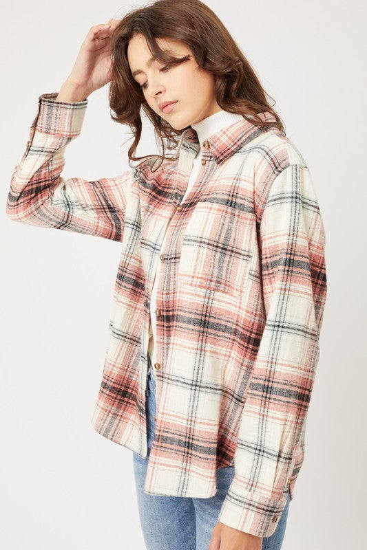 Women's Brown Flannel Shirt