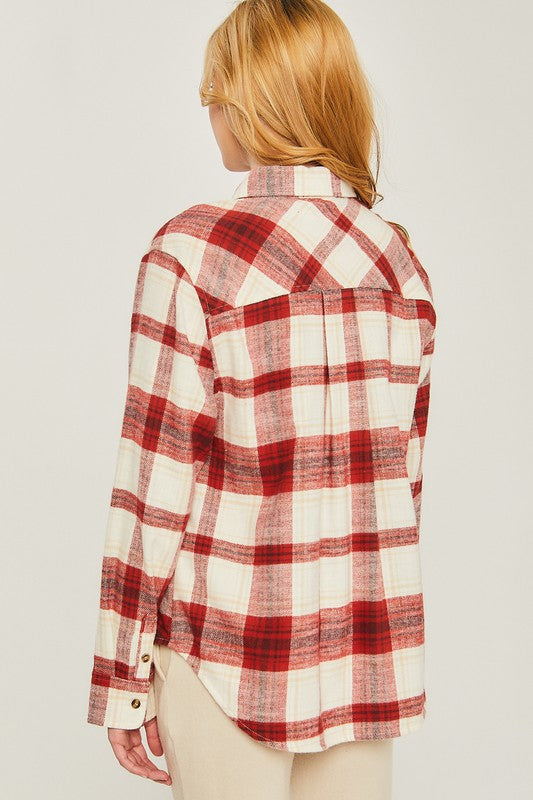 Women's Brown Flannel Shirt