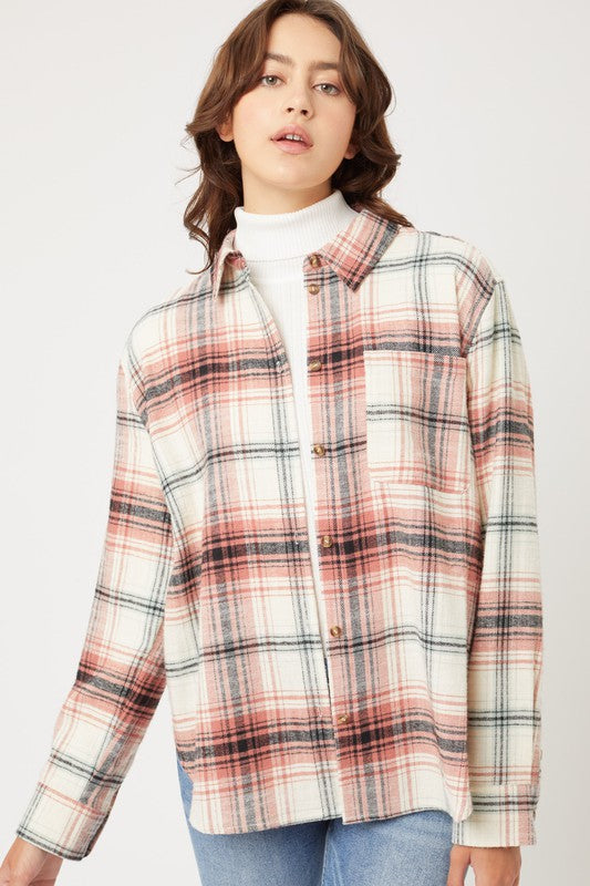 Women's Brown Flannel Shirt