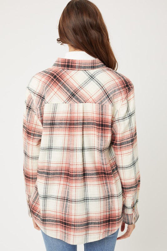 Women's Brown Flannel Shirt