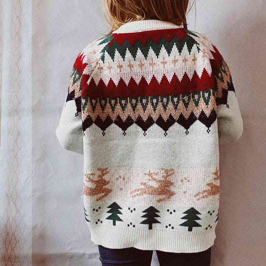 Women's Christmas Design Elements Long Sleeve Sweater
