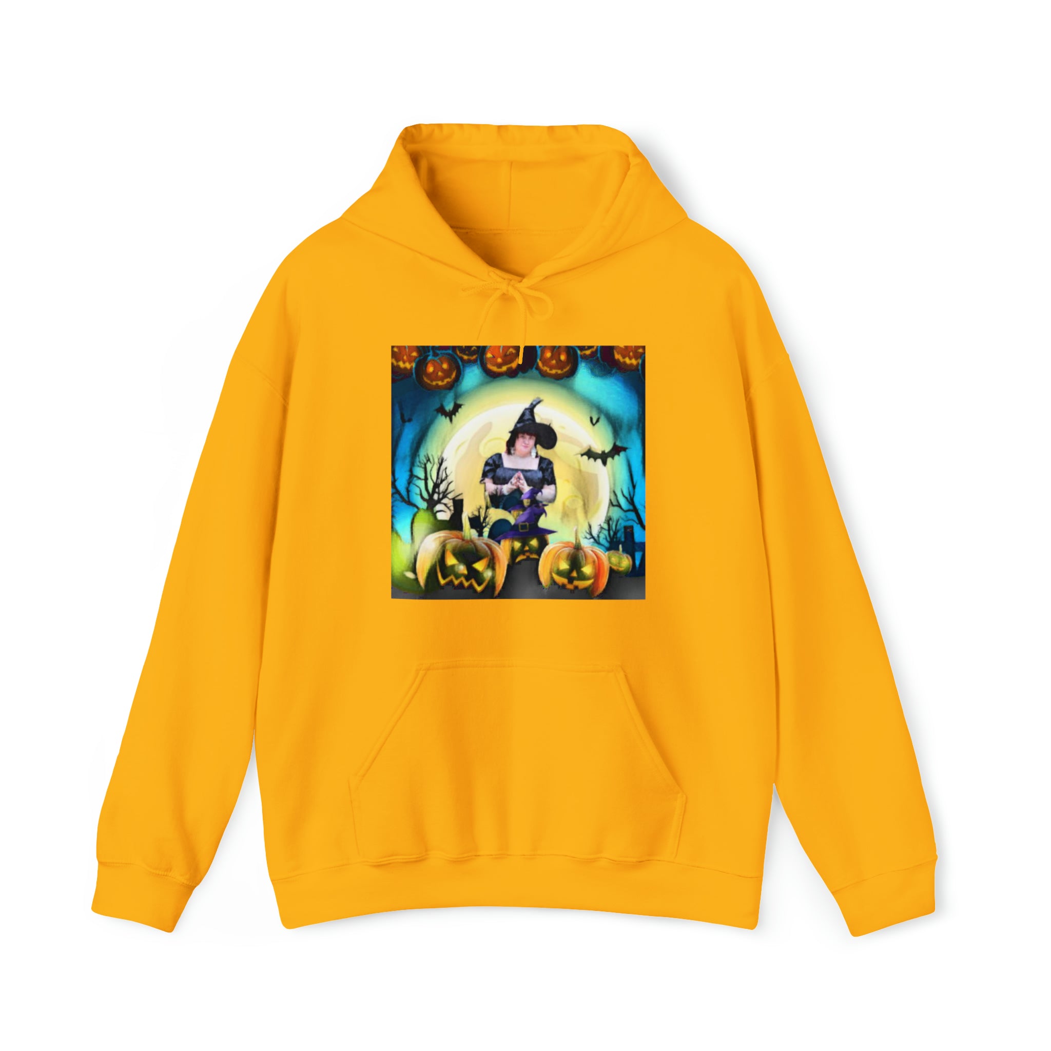 Scary Witch Unisex Heavy Blend™ Hooded Sweatshirt up to 5XL - Shell Design Boutique