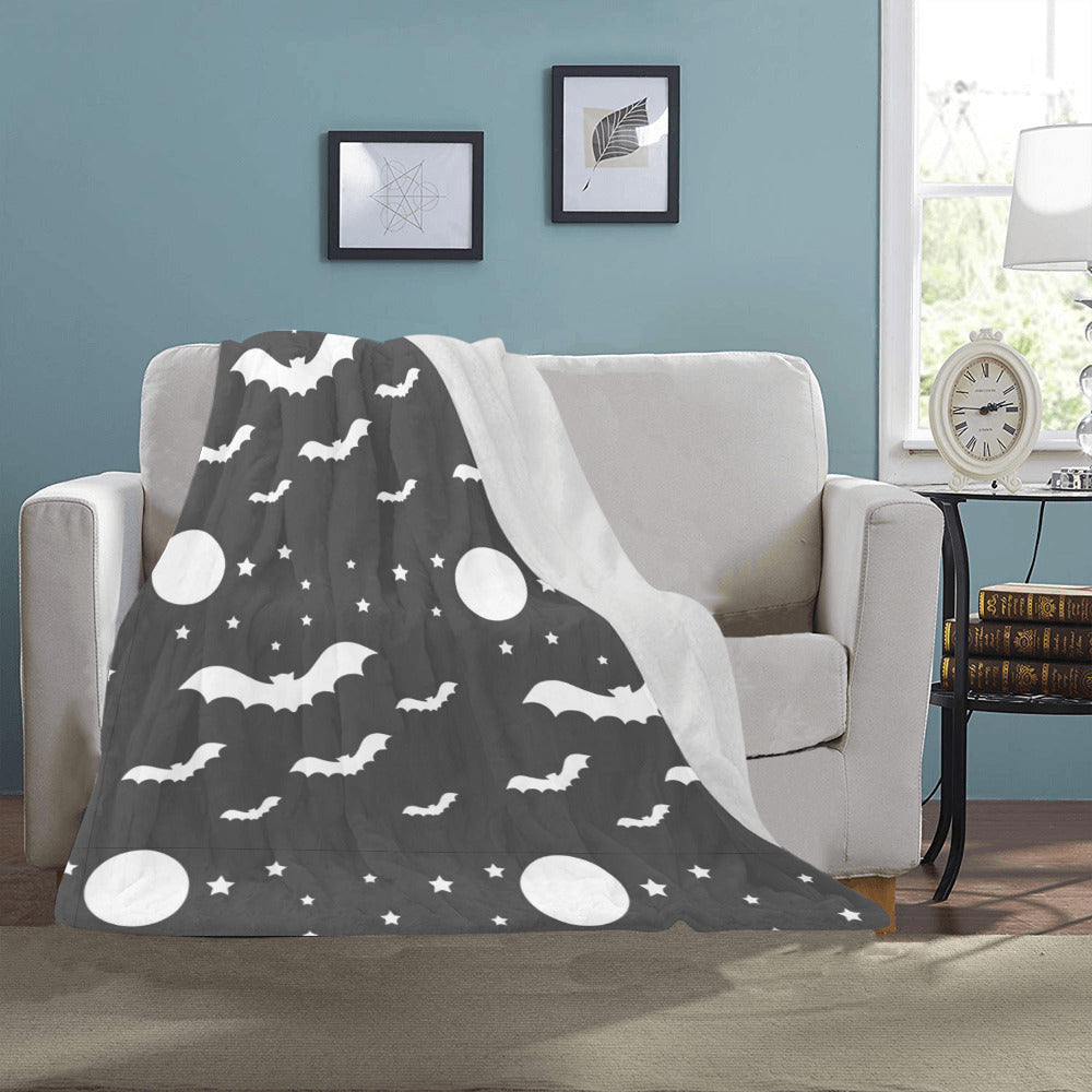 Bats with Full Moon Ultra-Soft Micro Fleece Blanket 40