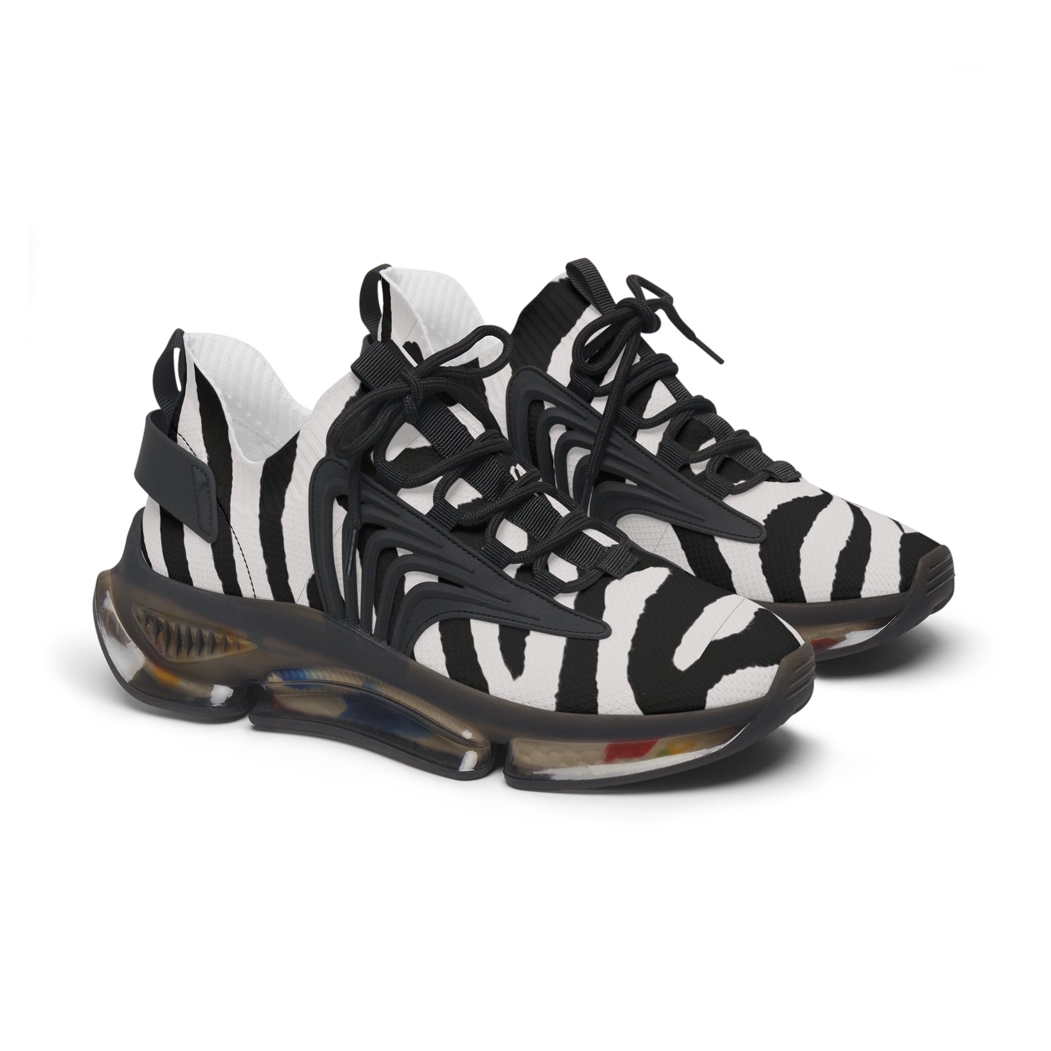 Women's Zebra Stripes Mesh Sneakers