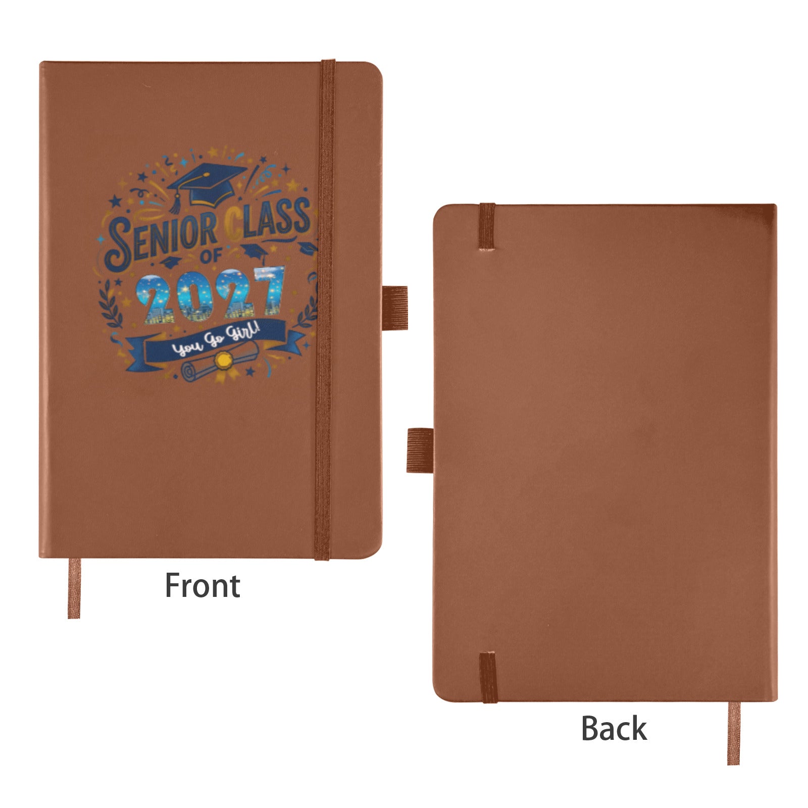 Class of 2027 Strap Notebook (Front Print)