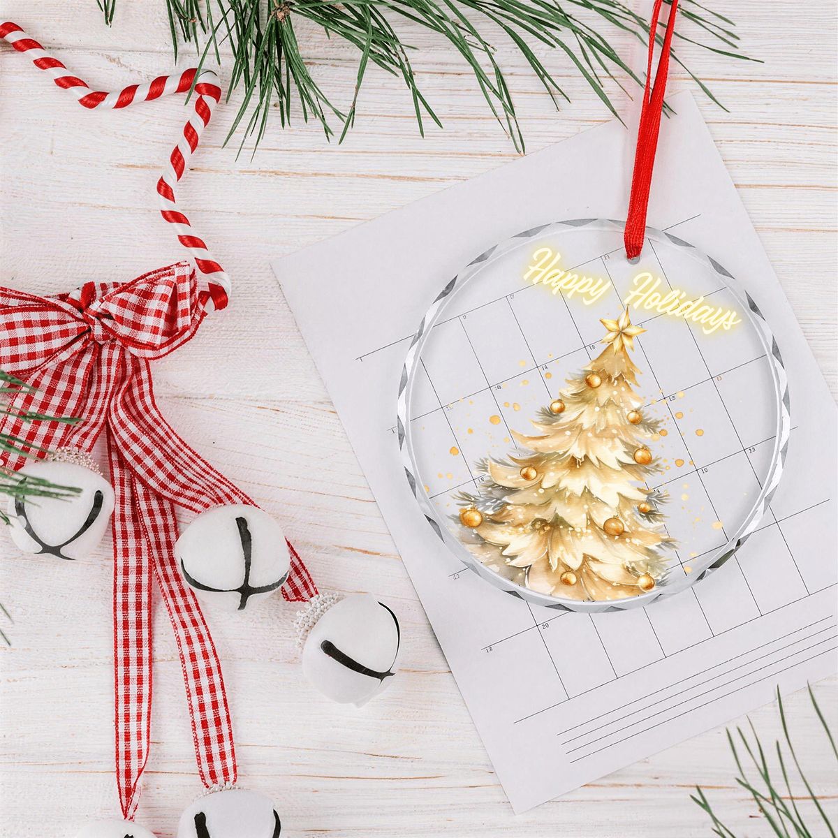Round Glass Christmas Ornament (Made in USA) sianybdesignsElegantGoldChristmasstarsoftandinvitinglig625b0fca50ed4081916351826163c652 sianybdesignsElegantGoldChristmaschristmastreesoftandin5c22f21e5583