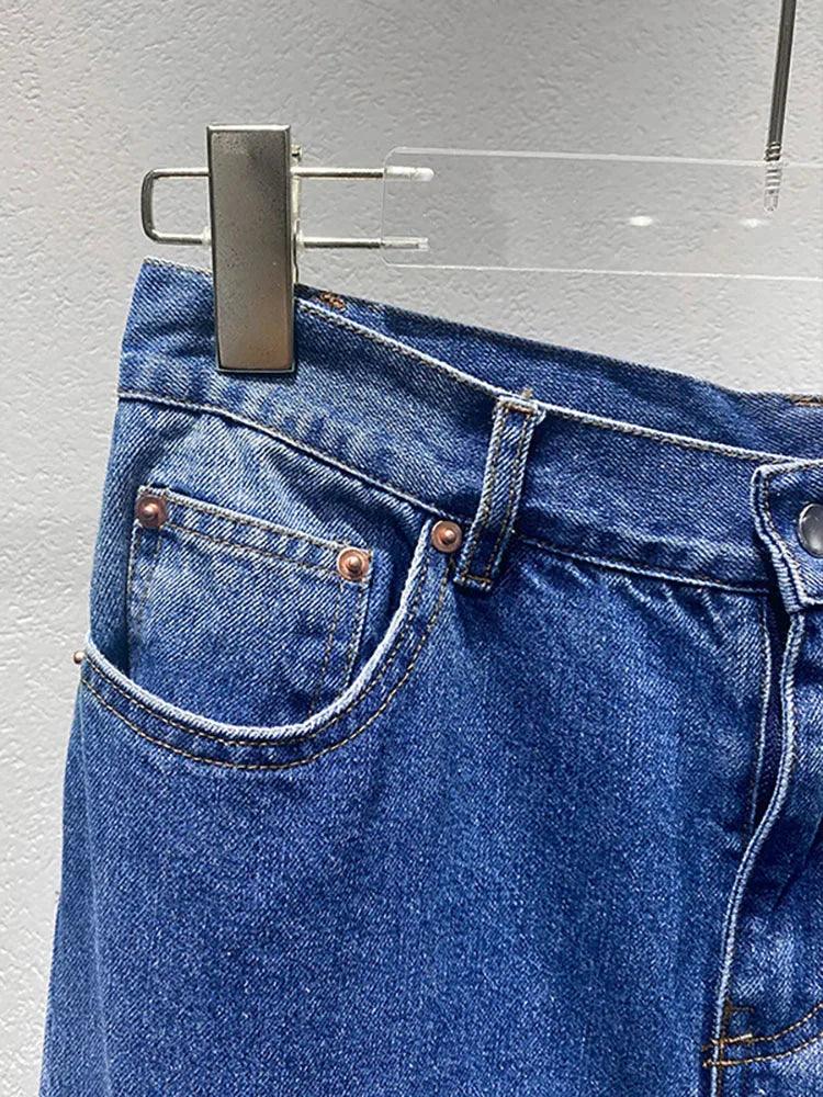 Heart Cutout Wide Leg Jeans | Romantic Wear for Women