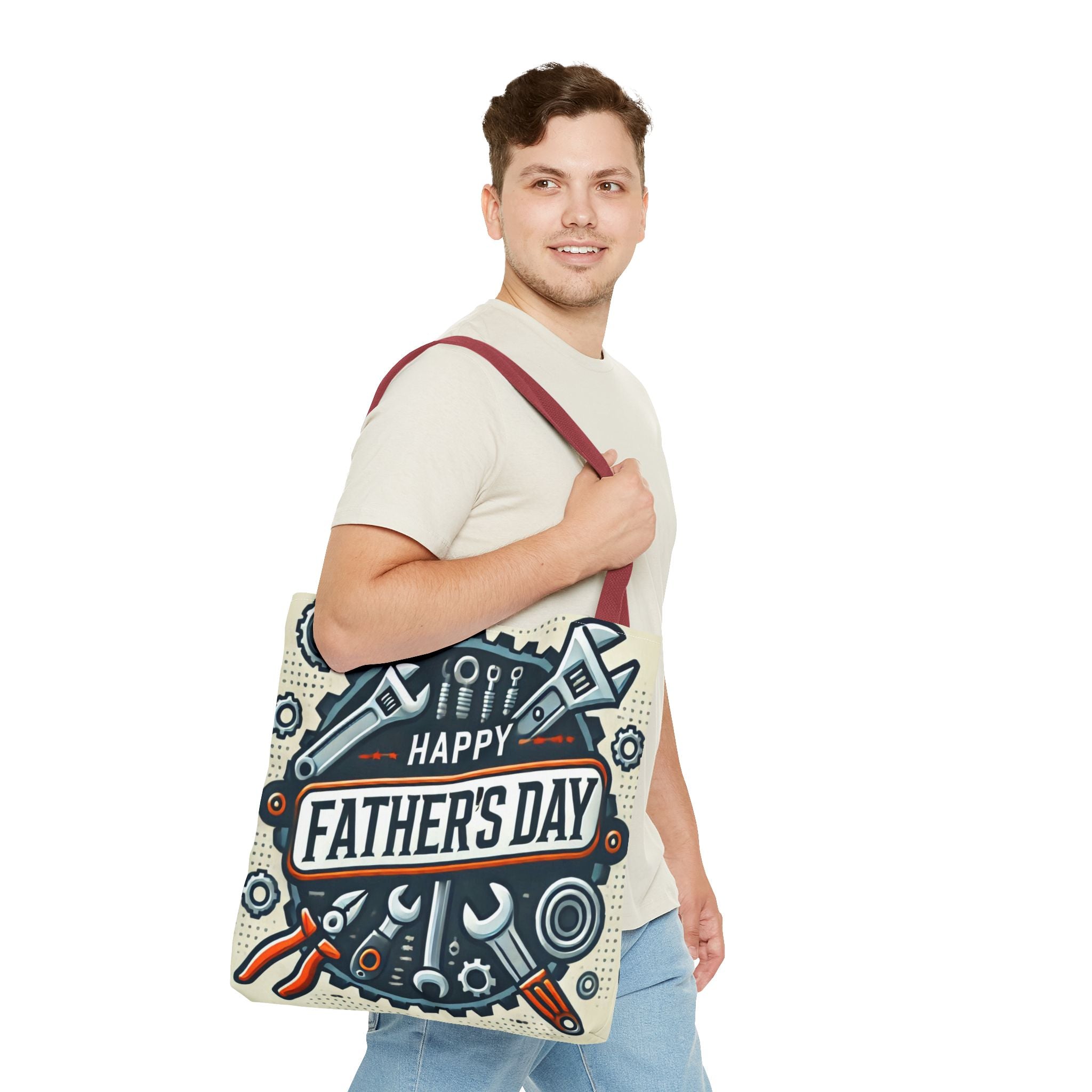 Happy Father's Day Printed Tote Bag