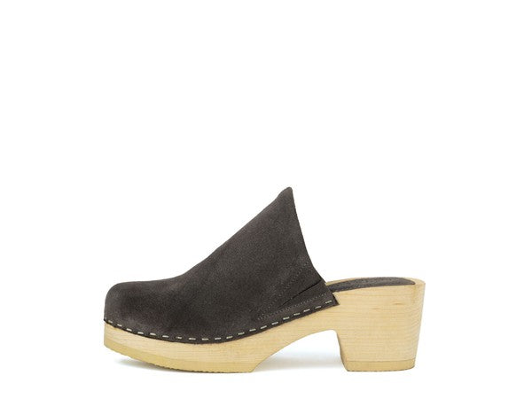 Women's Rag & Co Darcie Taupe Suede Clogs