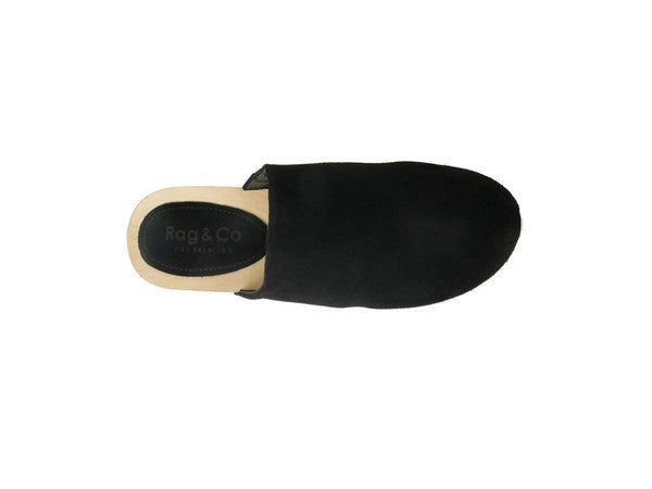 Women's Rag & Co Darcie Taupe Suede Clogs