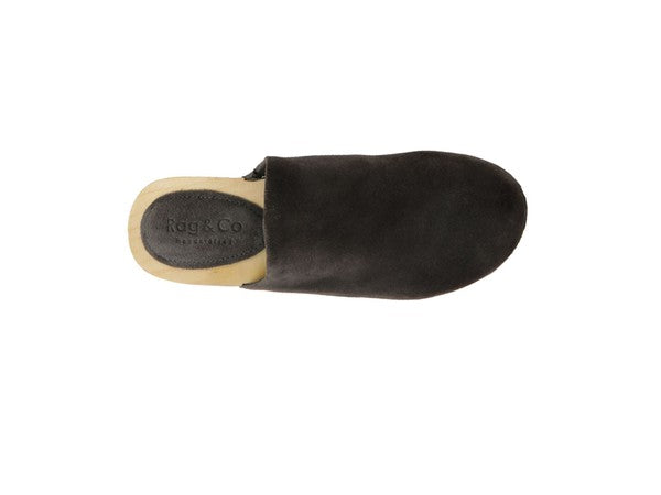 Women's Rag & Co Darcie Taupe Suede Clogs