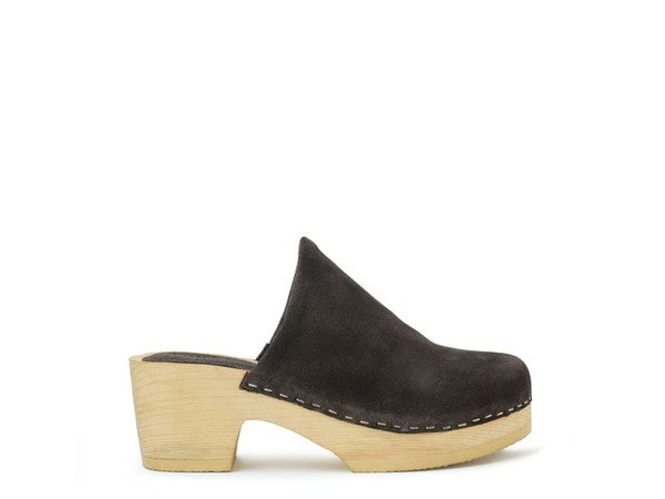 Women's Rag & Co Darcie Taupe Suede Clogs