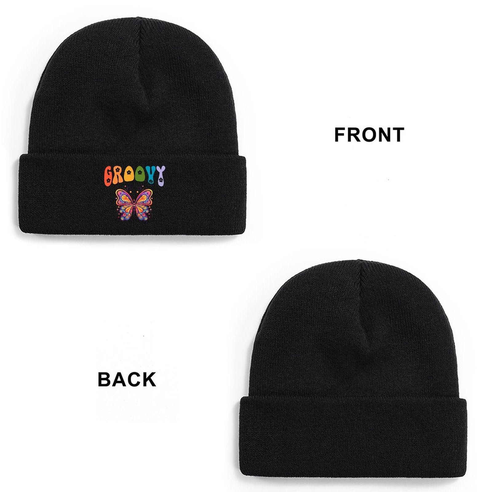 DTF 300gsm Knit Warm Winter Hats(Front Printing)