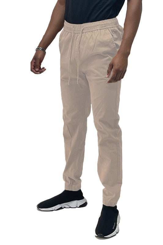 Men's Weiv Solid Stretch Cargo Jogger Pants