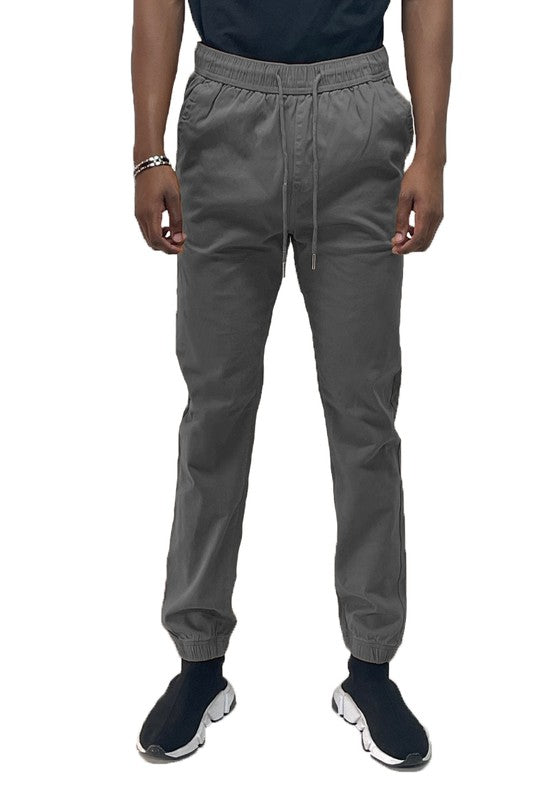 Men's Weiv Solid Stretch Cargo Jogger Pants