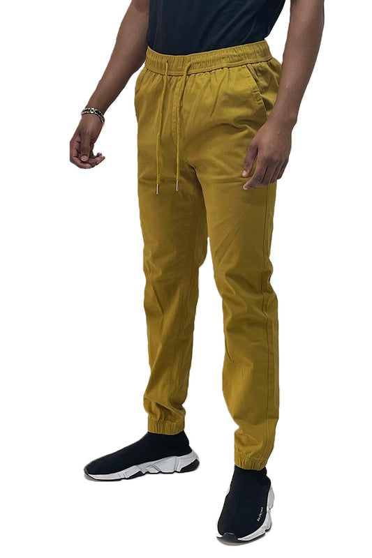 Men's Weiv Solid Stretch Cargo Jogger Pants