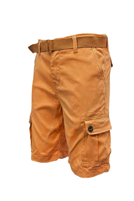 Men's Belted Cargo Shorts from Weiv