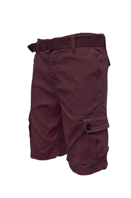 Men's Belted Cargo Shorts from Weiv