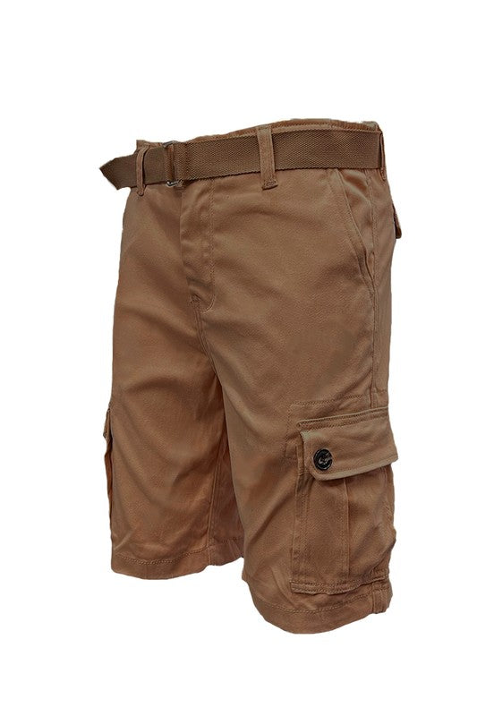 Men's Belted Cargo Shorts from Weiv