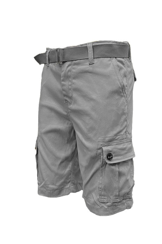 Men's Belted Cargo Shorts from Weiv