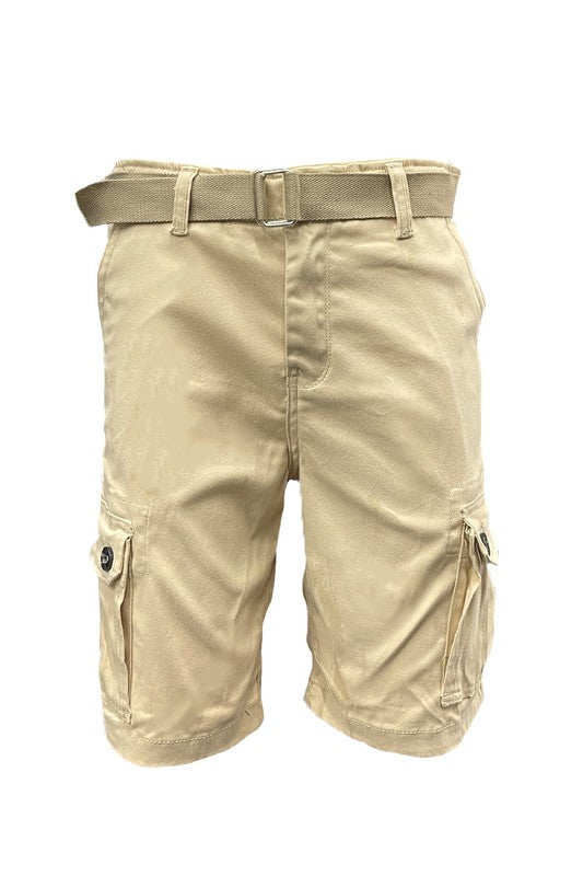 Men's Belted Cargo Shorts from Weiv