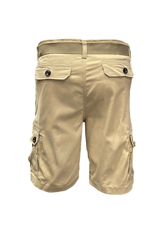 Men's Belted Cargo Shorts from Weiv