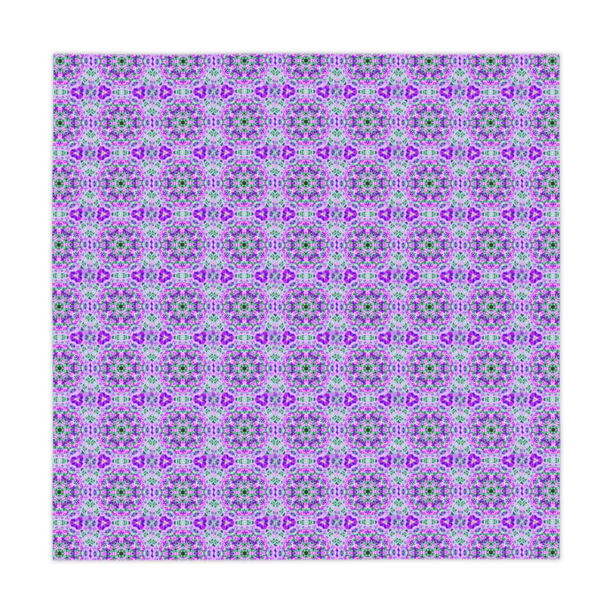 Purple and Lavender Flower Pattern Tablecloth - Shell Design Boutique