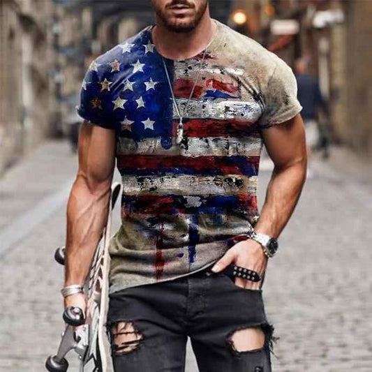 Men’s Summer Vintage Casual T-shirt