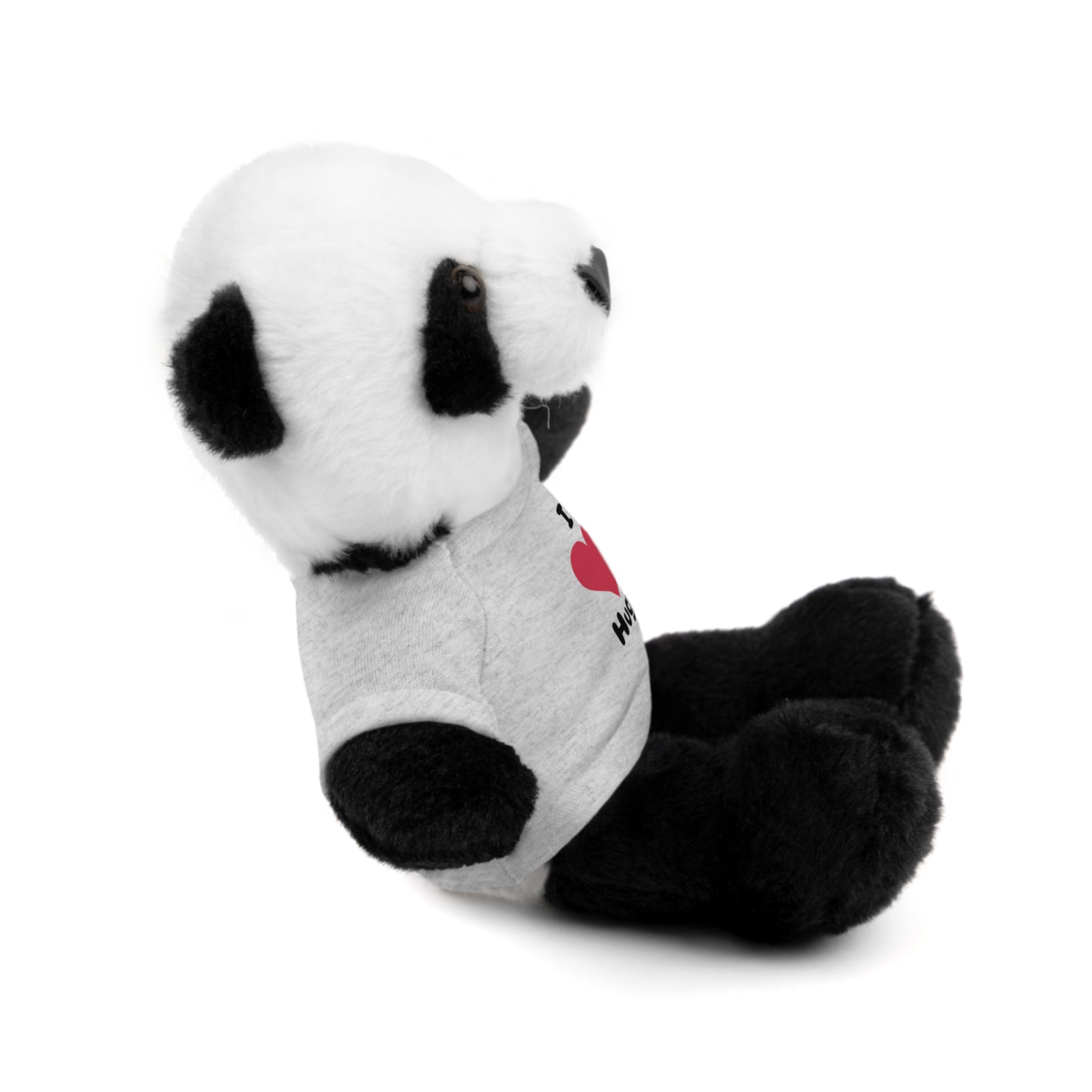 Stuffed Animal with T-shirt saying I heart Hugs